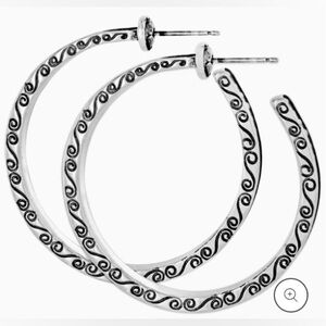 Brighton Secret Of Love Hoop Post Earrings